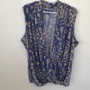 Plus size surplice top